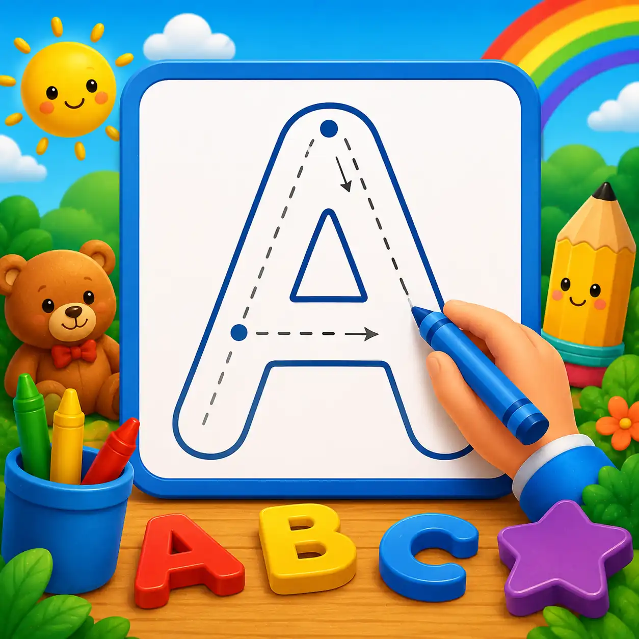 Contorno das Letras do Alfabeto – Aprenda o ABC Online