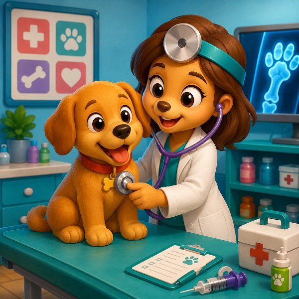 Doutor dos Pets Online – Jogo de Cuidar de Animais Grátis