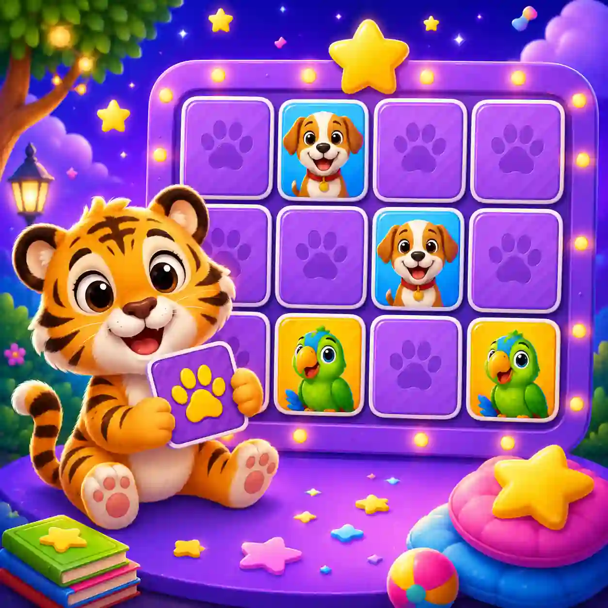 Jogo da Memória dos Animais Online Grátis