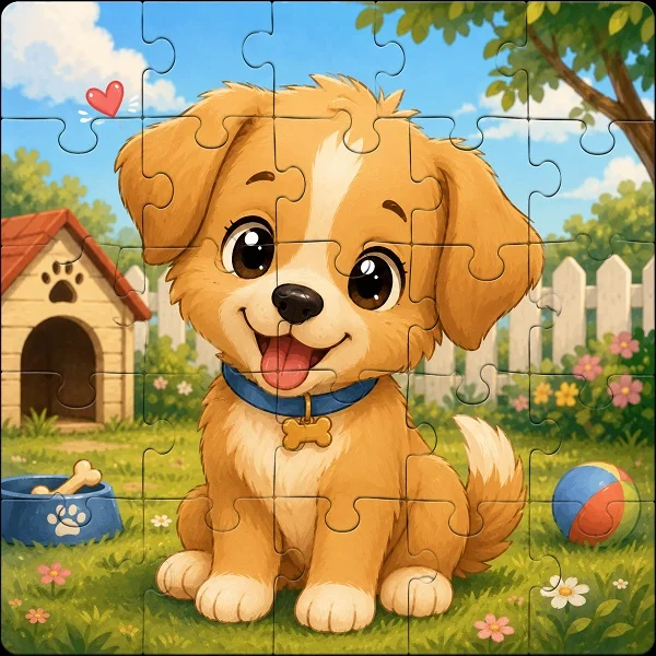 Quebra-Cabeça de Cachorrinho Online