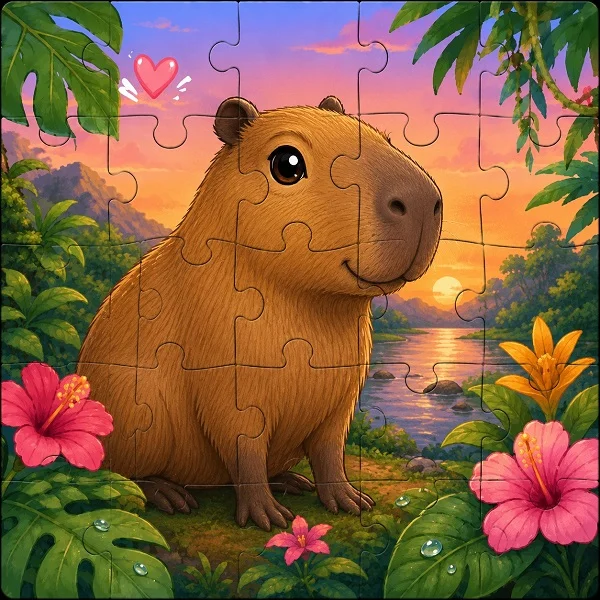 Quebra-Cabeça de Capivara Online
