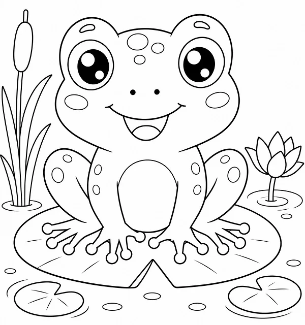 Sapo Para Colorir Online