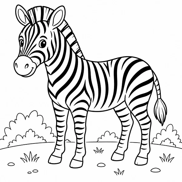 Zebra Para Colorir Online