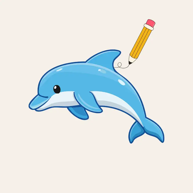 Aprenda a Desenhar um Golfinho – Tutorial