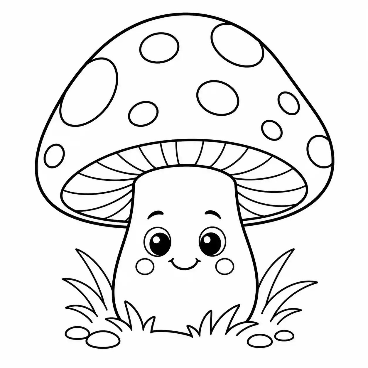 Colorir Cogumelo Fofo Online