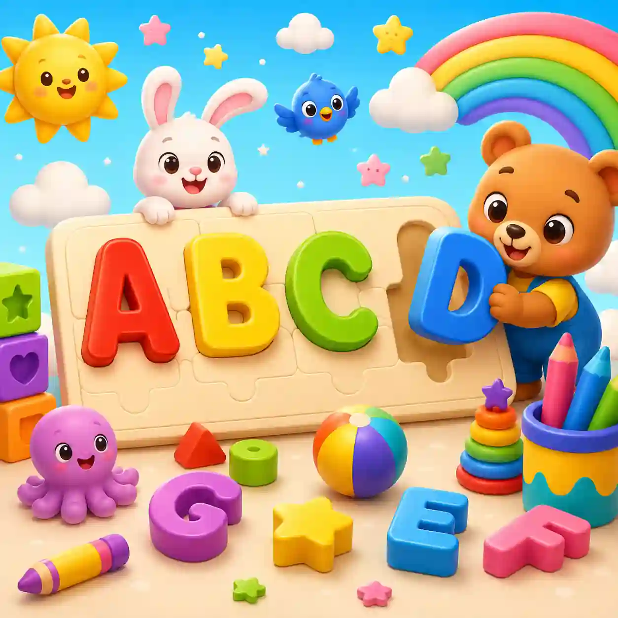 Jogo Complete o Alfabeto Online Kids – Aprenda Brincando Grátis