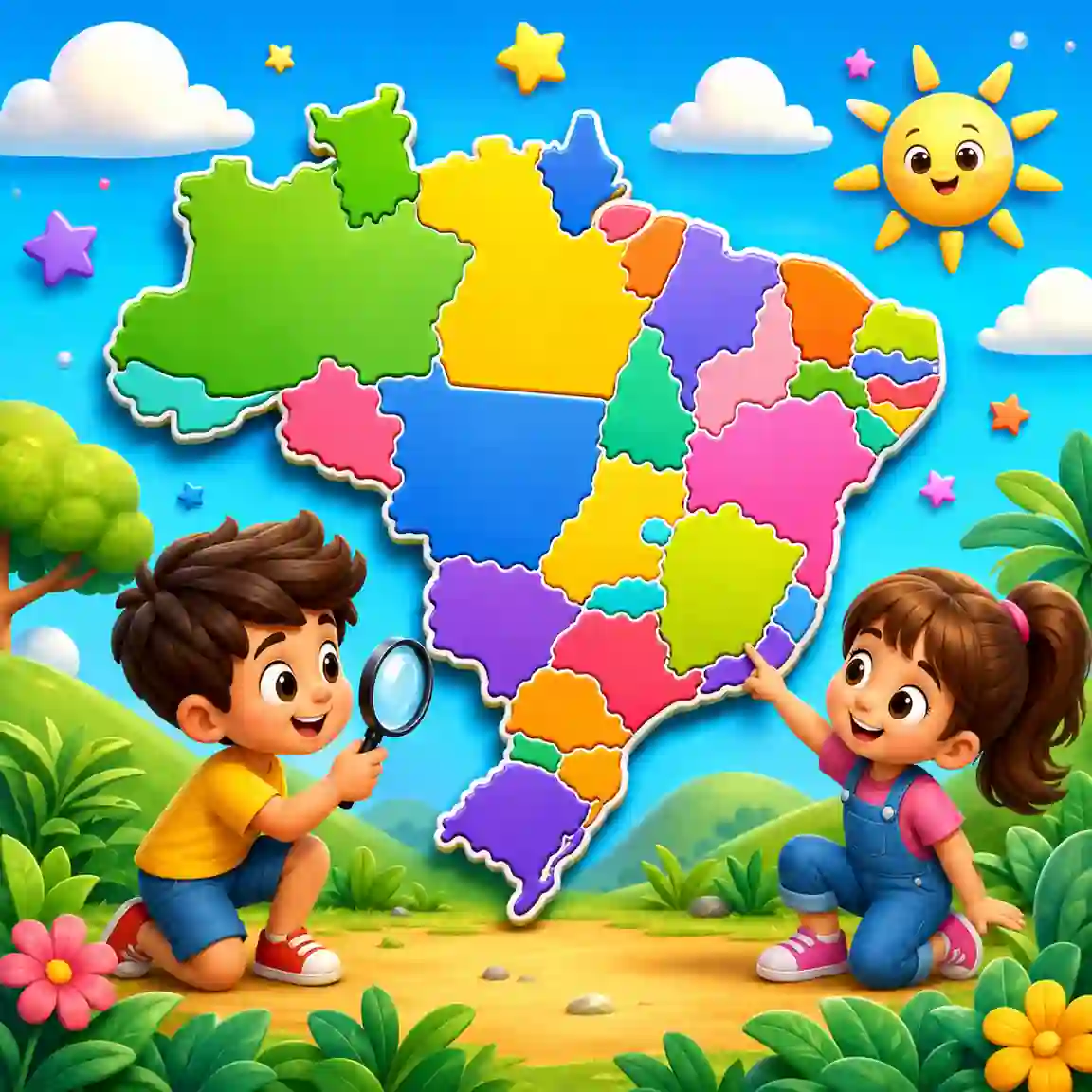Encontre os Estados no Mapa do Brasil Jogo Online