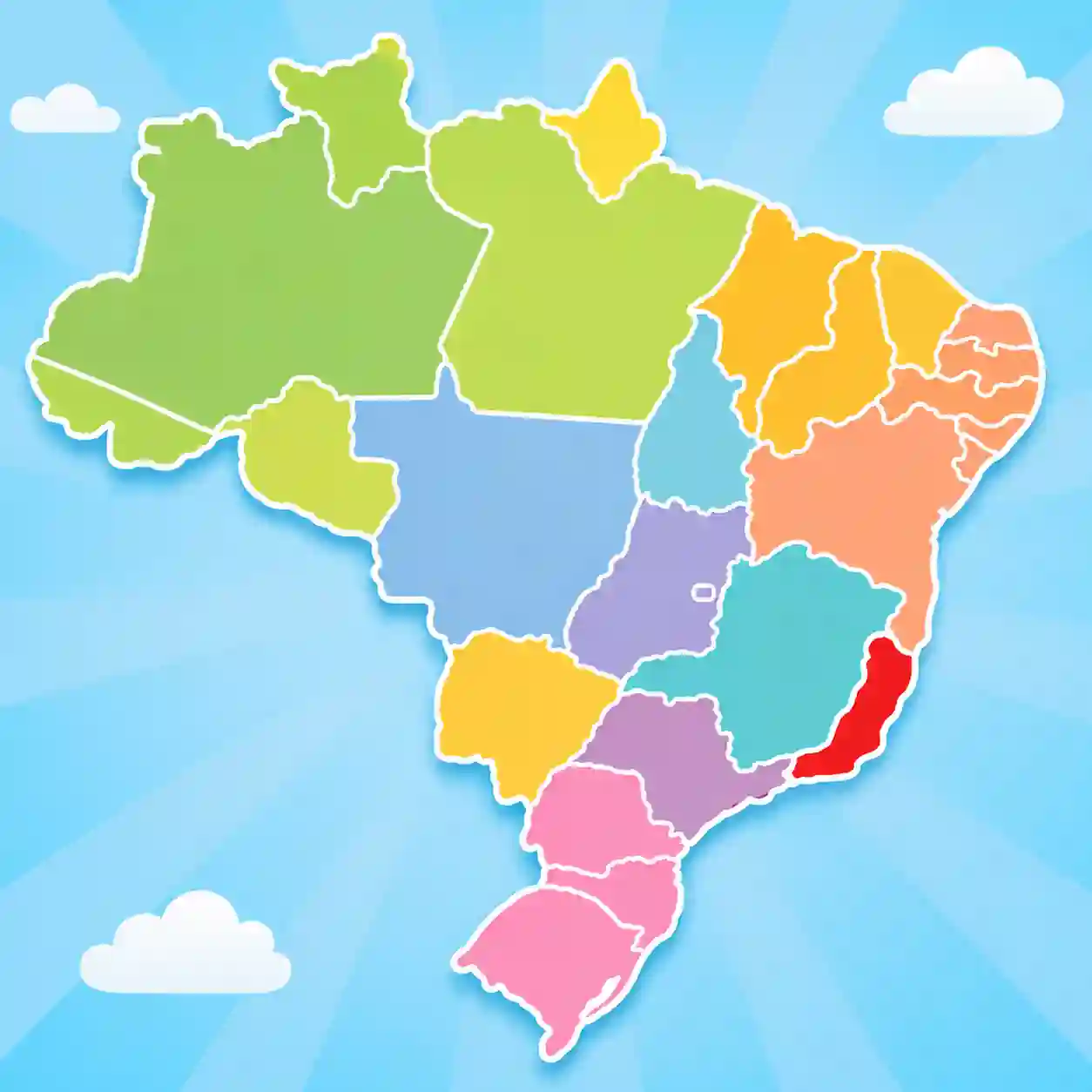 Estados e Capitais do Brasil Jogo Educativo Online