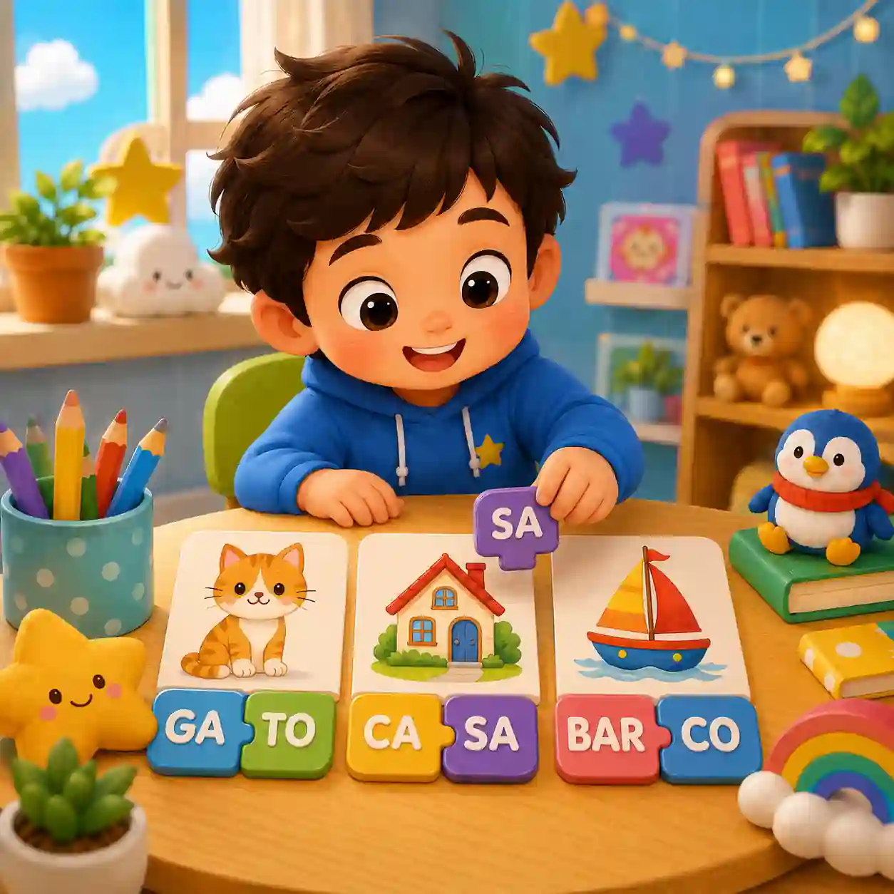 Jogo Arraste as Sílabas Online Kids