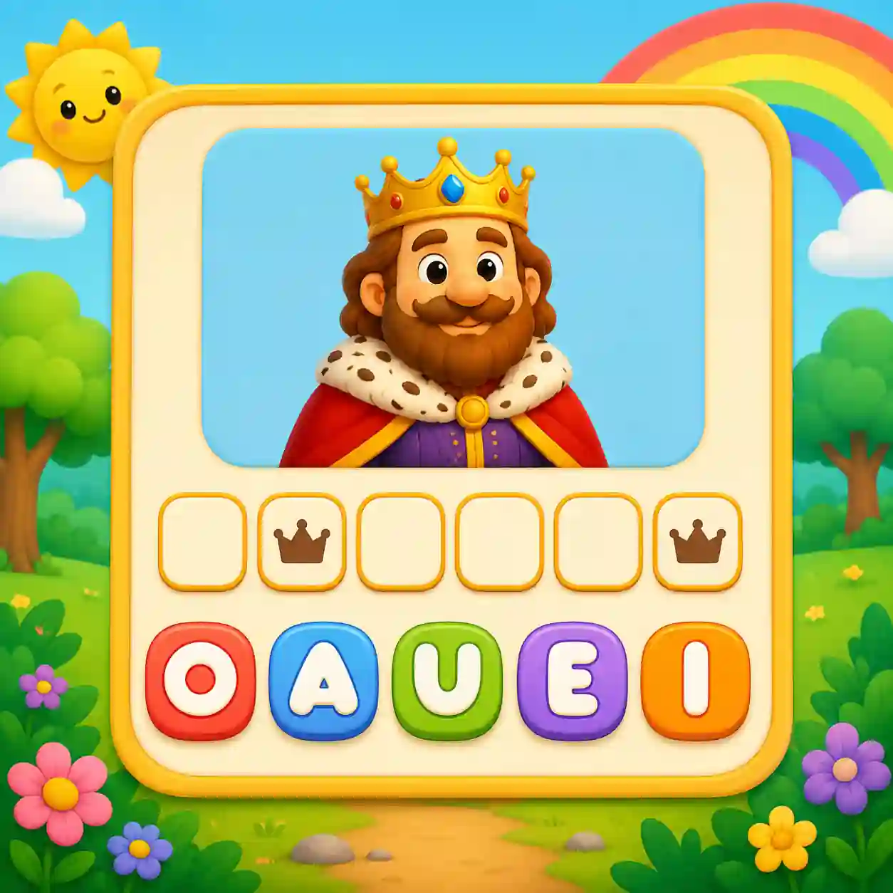 Jogo Complete a Palavra com Vogais