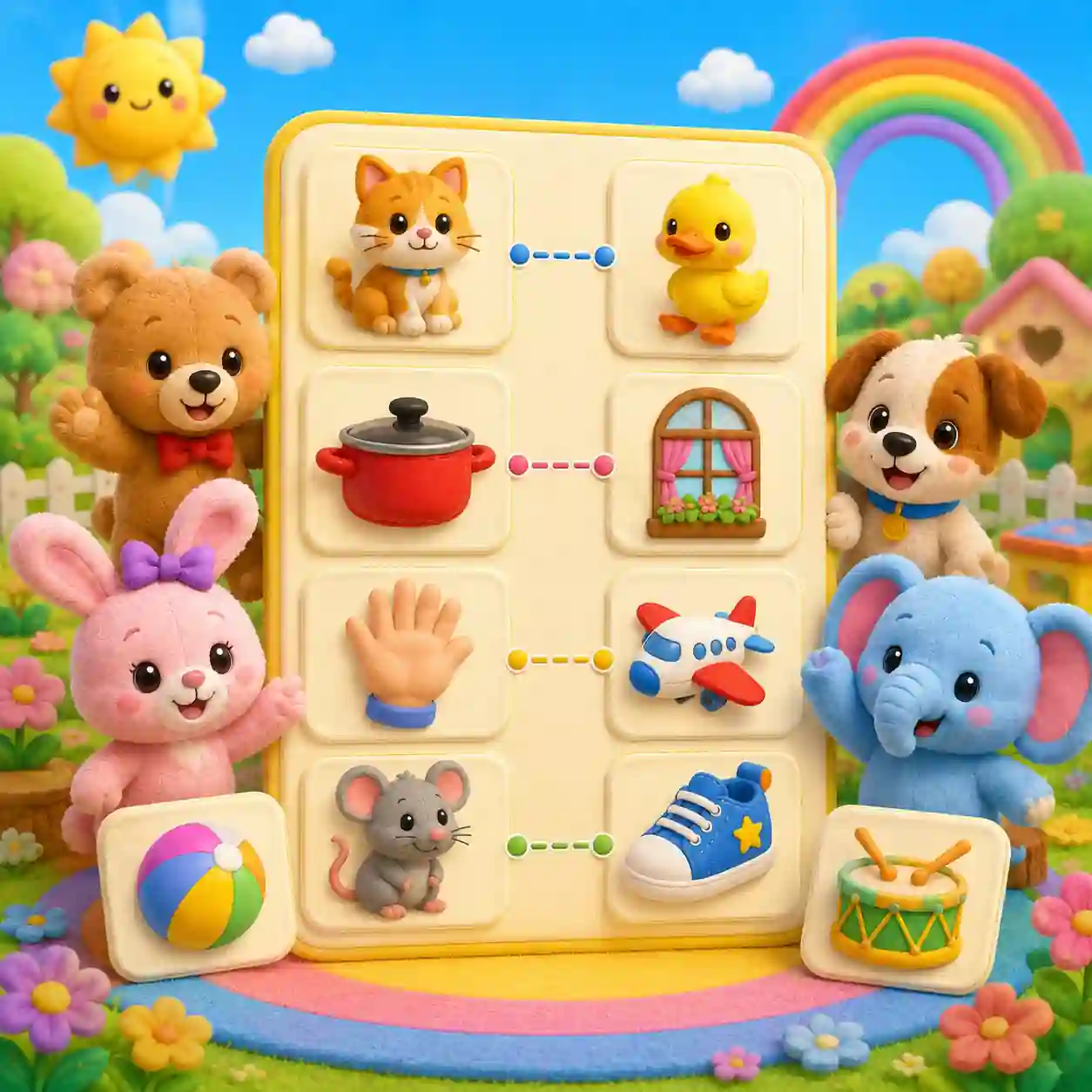 Jogo Encontre as Imagens Que Rimam Online Kids