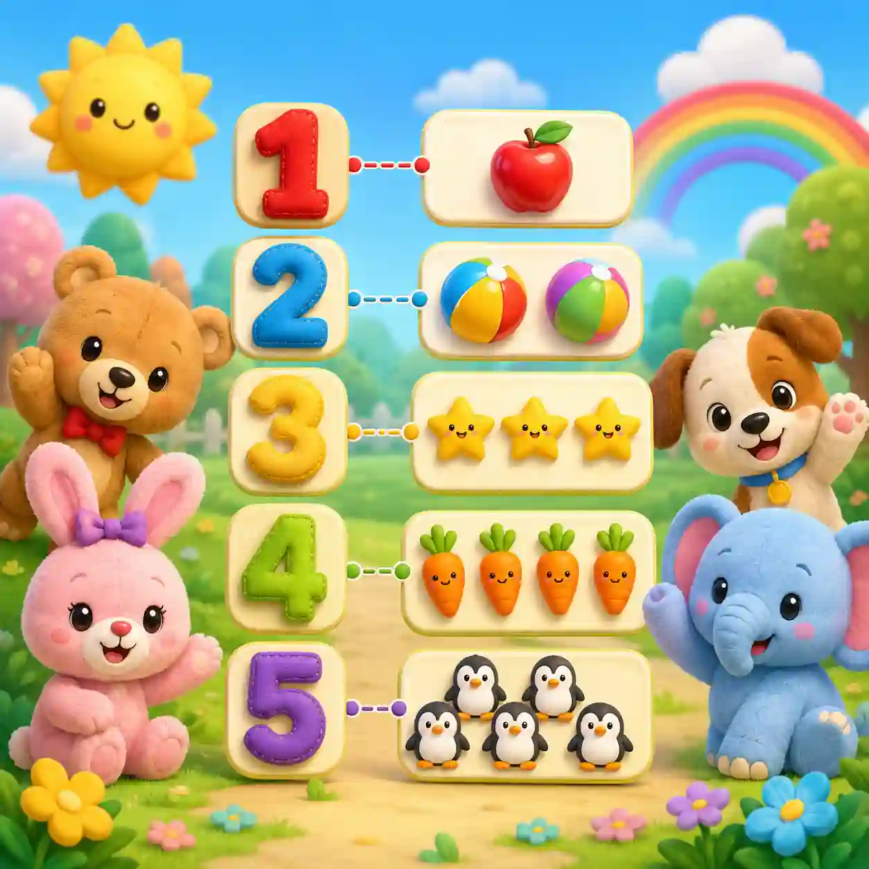 Jogo Ligue o Número à Quantidade Online Kids