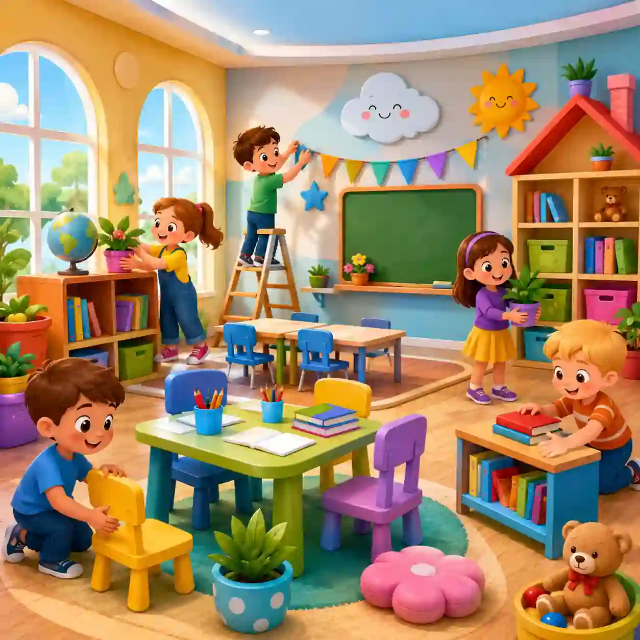 Jogo Monte a Sua Escola Online Kids