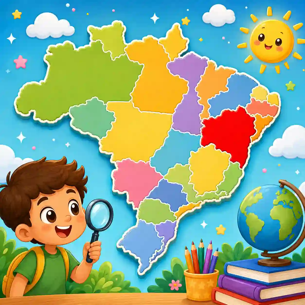 Qual Estado Está Destacado no Mapa?