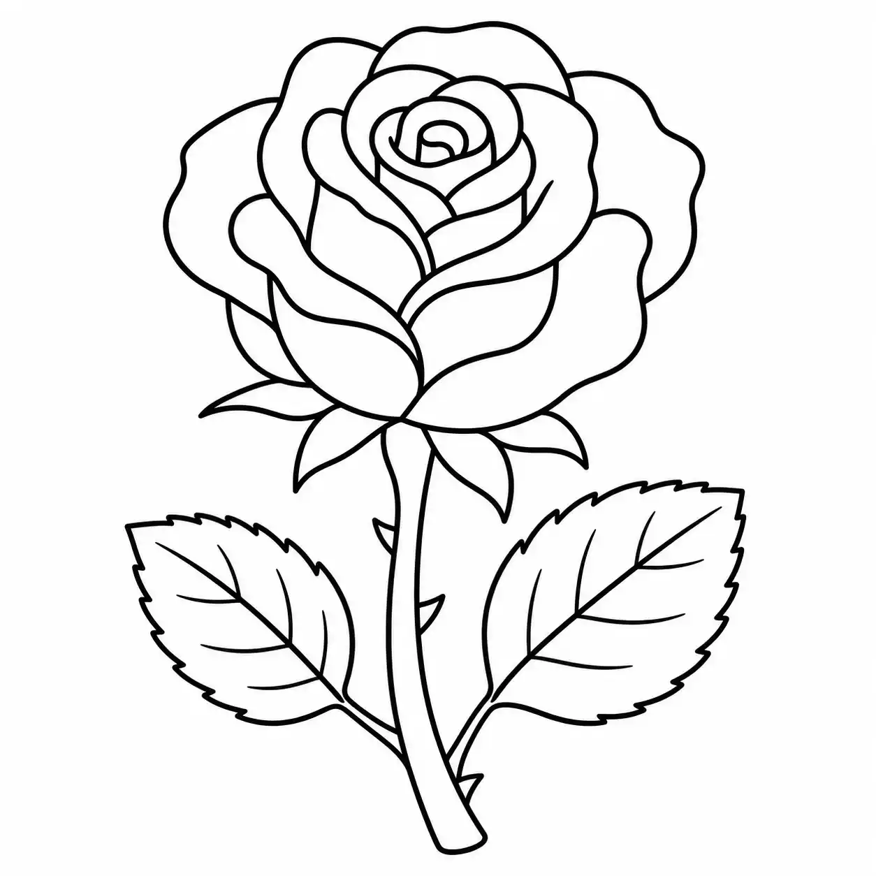 Rosa Para Colorir Online